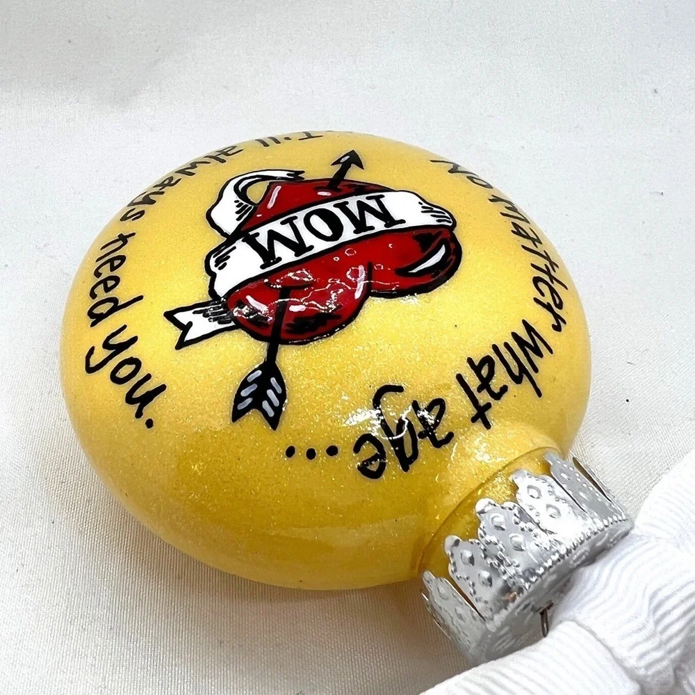 Mom's Custom Christmas Ornament: The Perfect Holiday Gift for Tattoo-Loving Moms